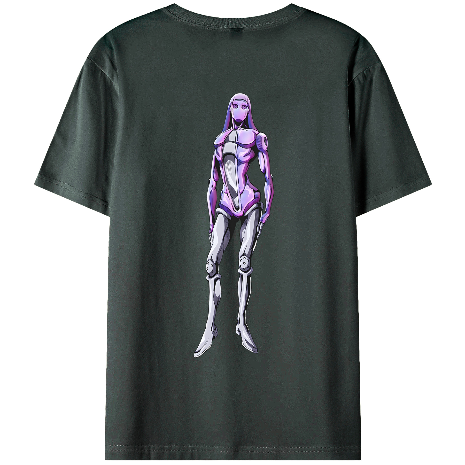 （画像用） ジョジョの奇妙な冒険 JoJo's Bizarre Adventure 綿100％ メンズ半袖Tシャツ（バックプリント） 通気性